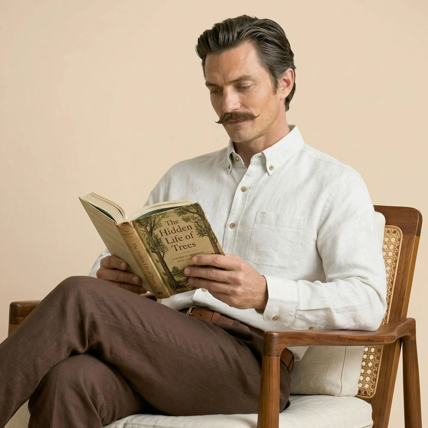 Breeze Linen Full Sleeves Shirt In Ivory - Image 5