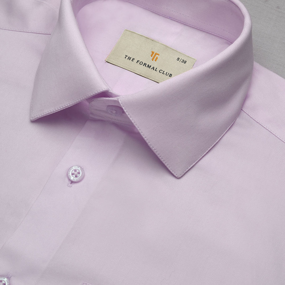 Cambridge Giza Cotton Shirt In Dusty Rose - Image 3