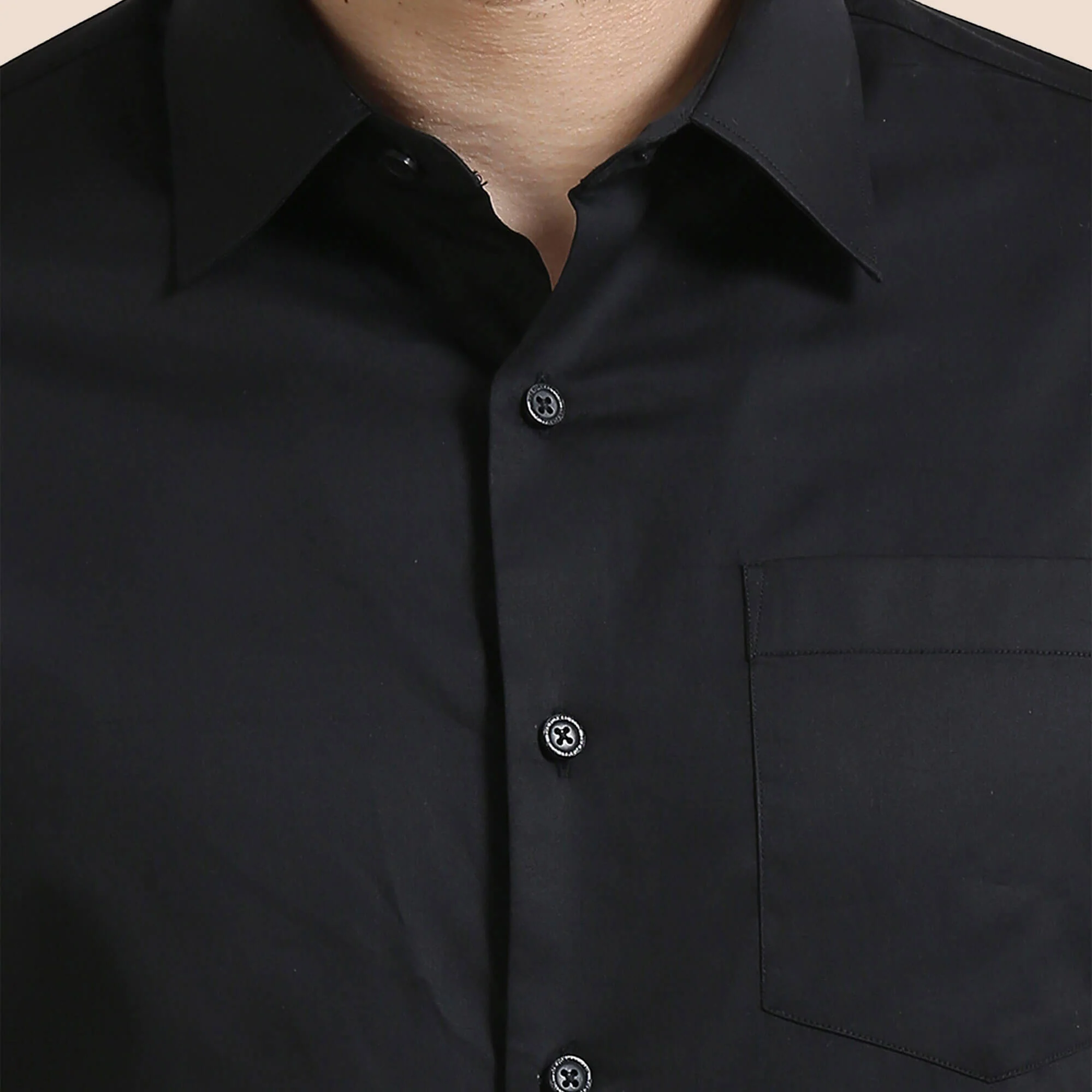 Cambridge Giza Cotton Shirt In Raven - Image 7