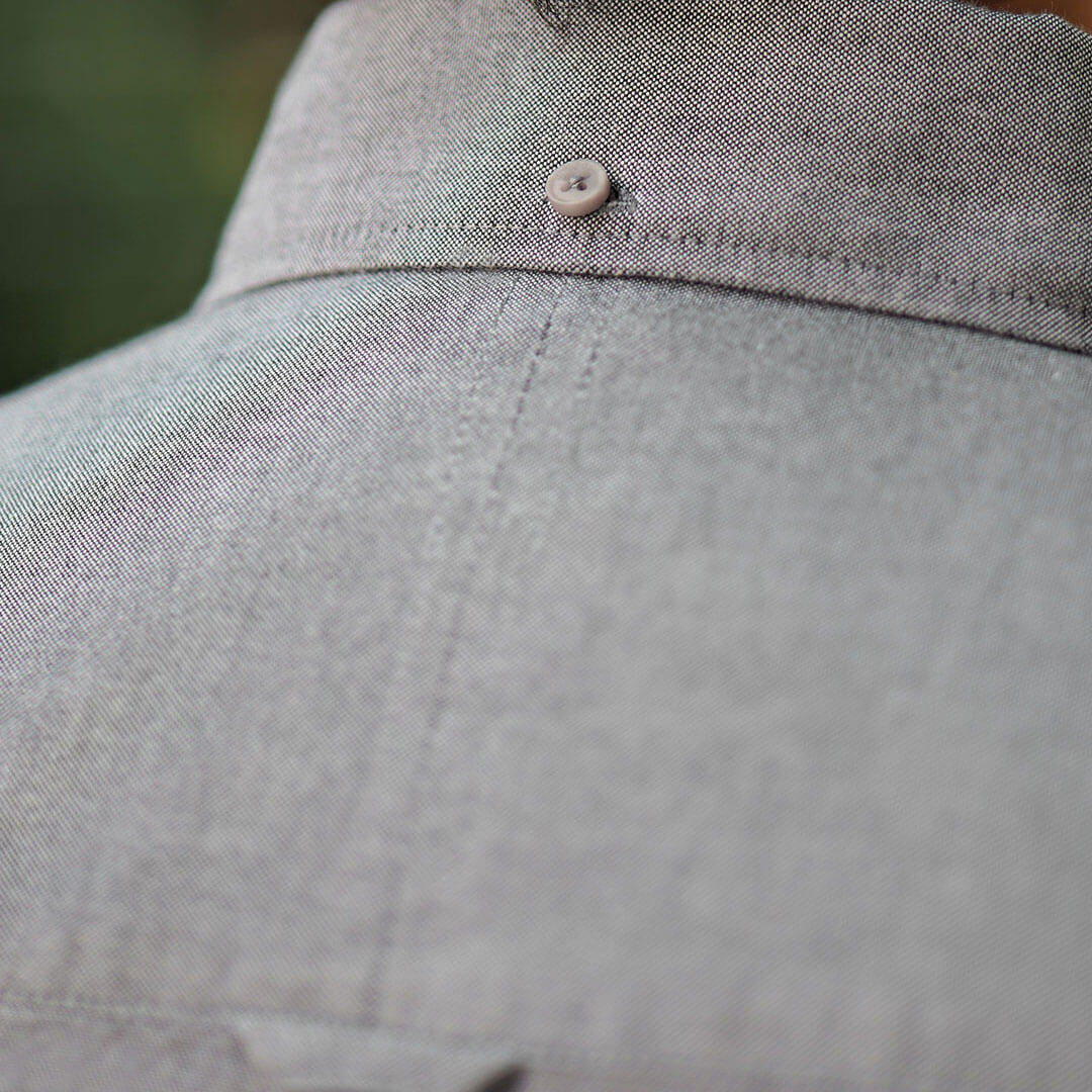 Regal Oxford Solid shirt in Ash Grey - Image 6