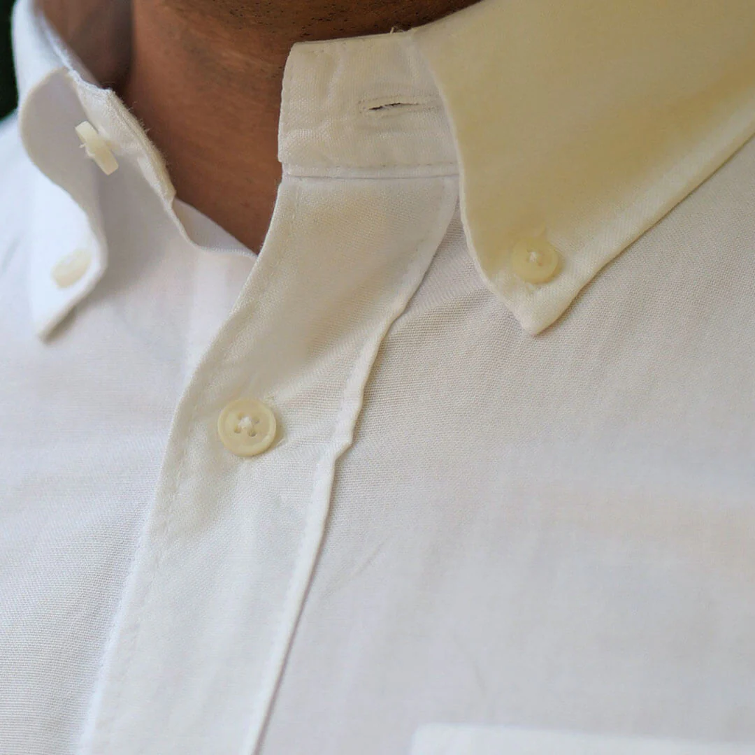 Regal Oxford Solid shirt in Cloud White - Image 3