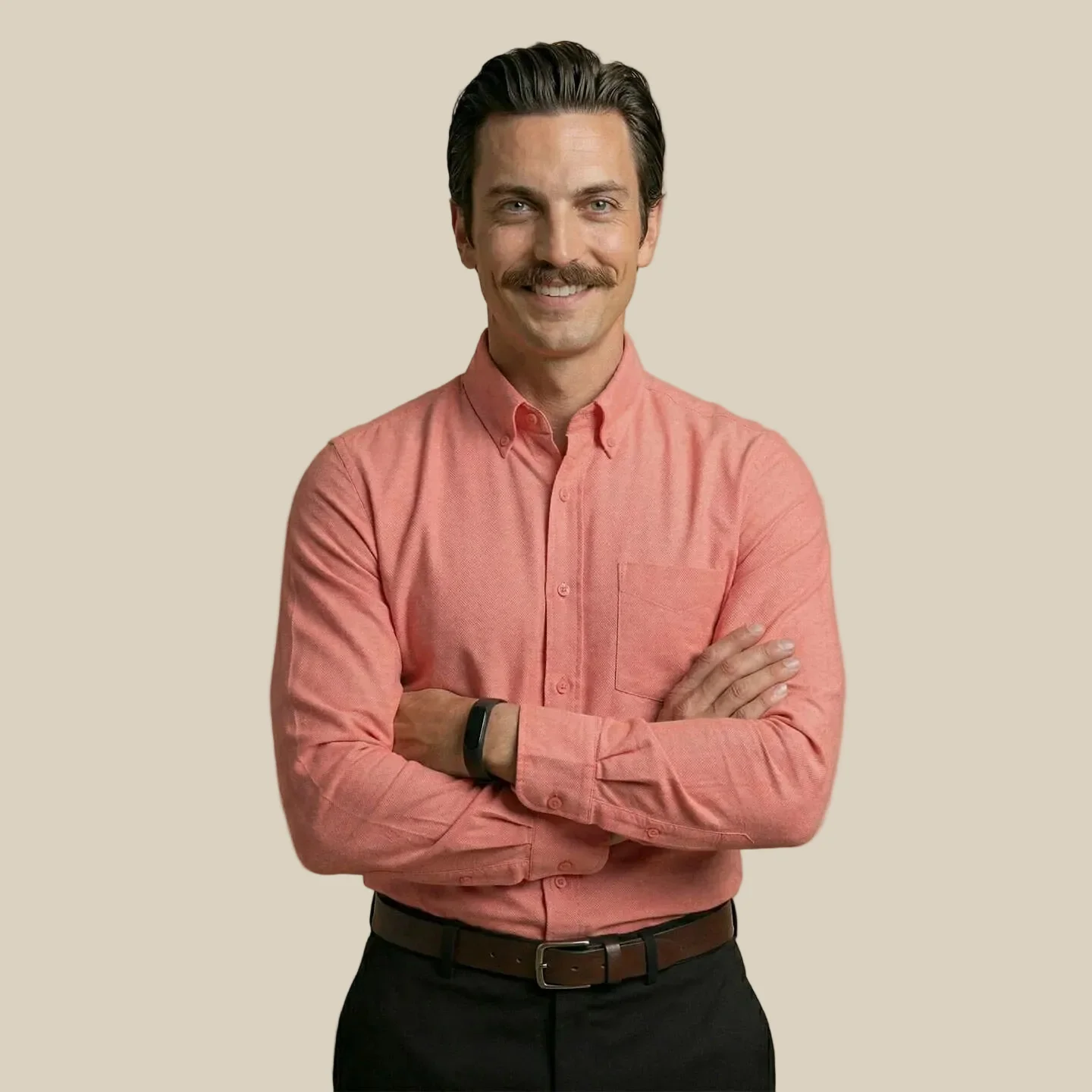 Regal Oxford Solid shirt in Flamingo - Image 5