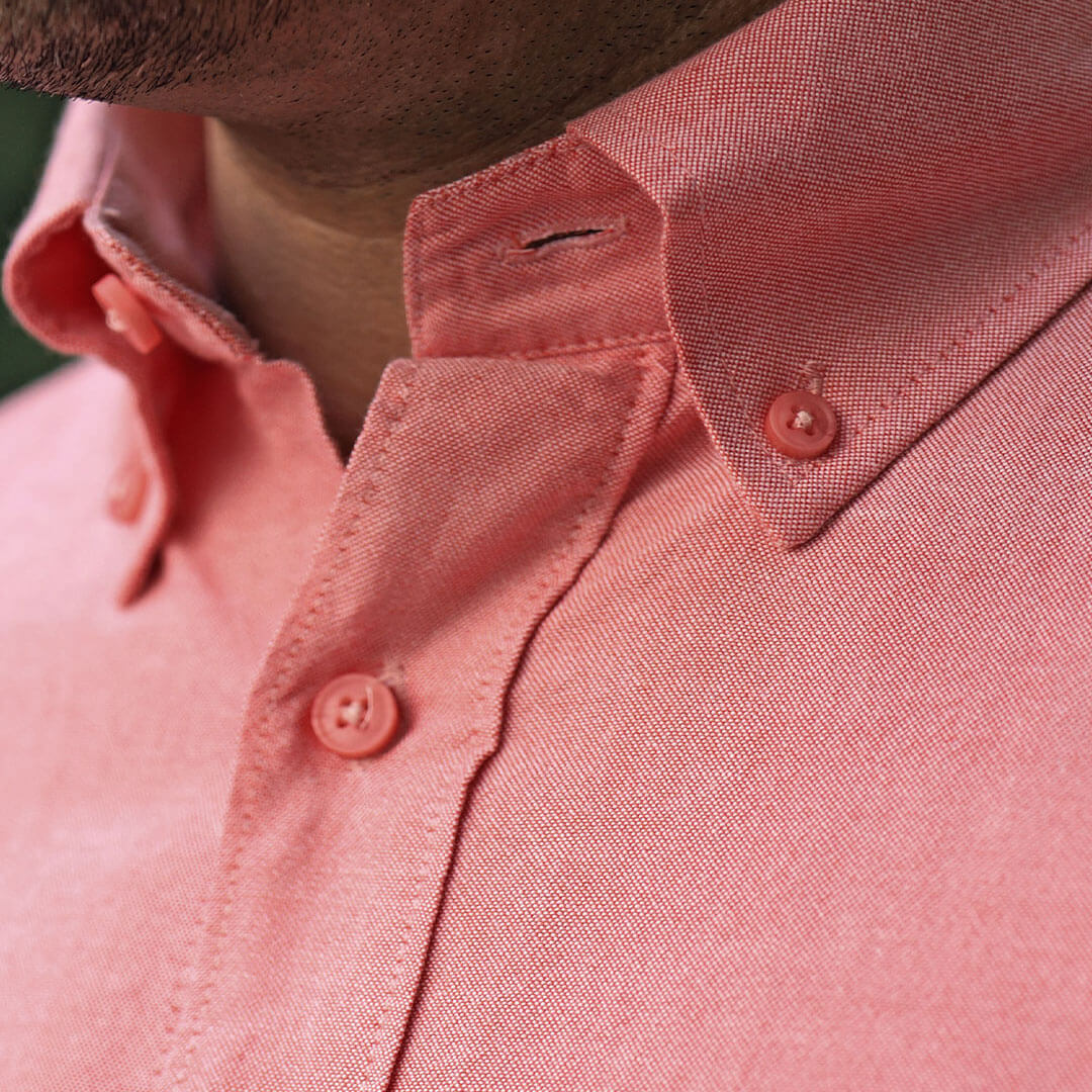 Regal Oxford Solid shirt in Flamingo - Image 8