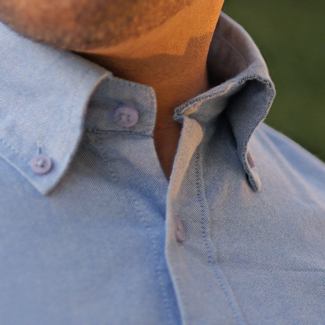 Regal Oxford Solid shirt in Ice Blue - Image 5