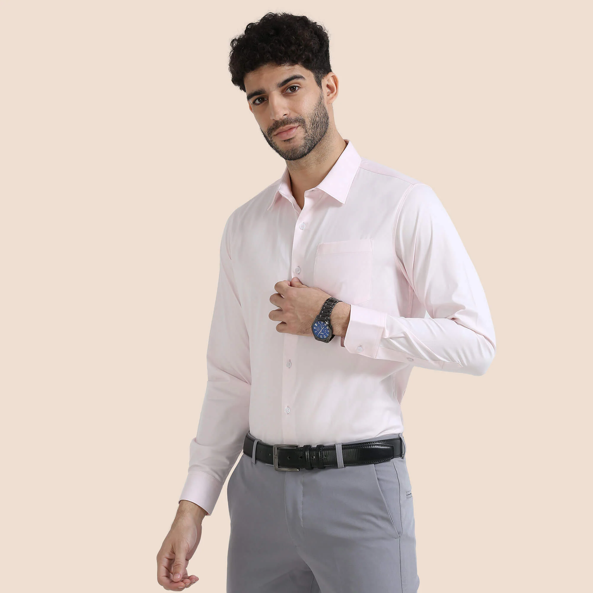 Willow Bamboo Shirt In Dusty Pink - Image 3